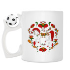 Кружка с футбольным мячиком