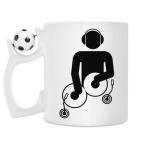 Кружка с футбольным мячиком