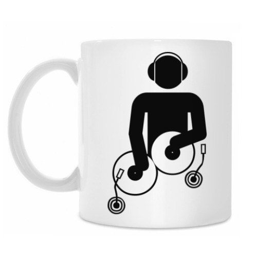 Кружка с принтом DJ