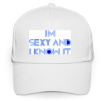 Кепка / бейсболка, белая (печать) I'm sexy and I know it
