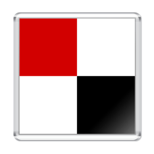 Магнит с принтом  «WBR»