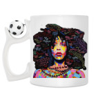 Кружка с футбольным мячиком