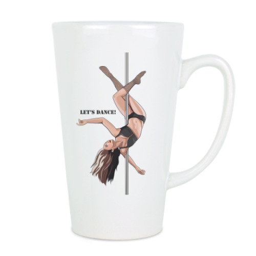 Чашка Латте с принтом Танец