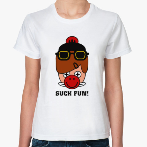 Классическая футболка с принтом 'Клоун'