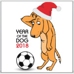 Символ 2018 года желтая земляная собака