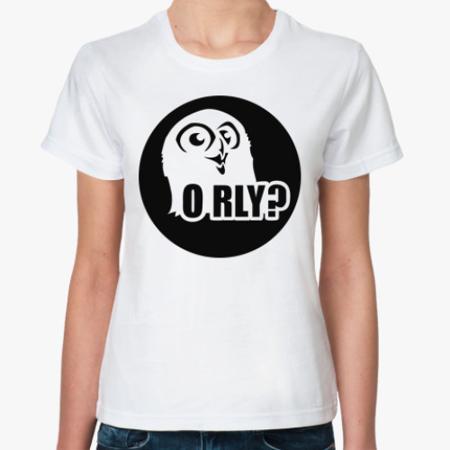 Классическая футболка с принтом orly