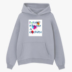 Толстовка худи оверсайз