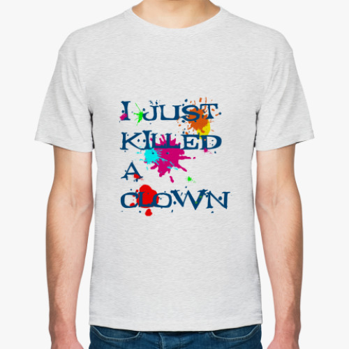Футболка с принтом  I killed a clown