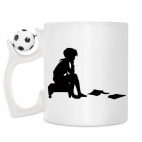 Кружка с футбольным мячиком