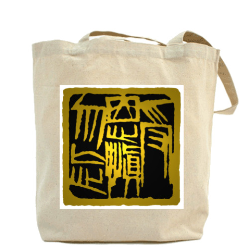 Сумка шоппер с принтом Ци Бай Ши