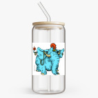 Банка с бамбуковой крышкой