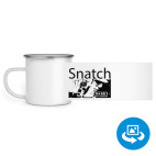 Кружка металлическая белая (круговая запечатка)