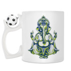 Кружка с футбольным мячиком