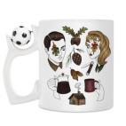 Кружка с футбольным мячиком