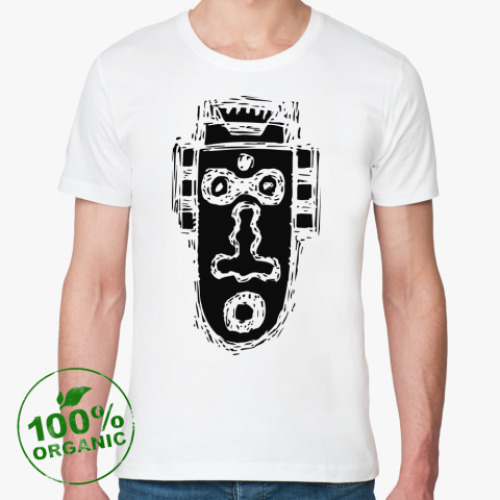 Футболка из органик-хлопка с принтом Mask #XIX