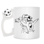 Кружка с футбольным мячиком