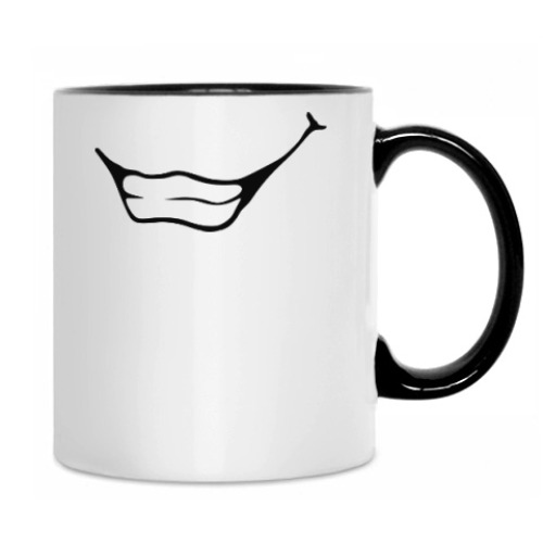 Кружка с принтом Широкая улыбка