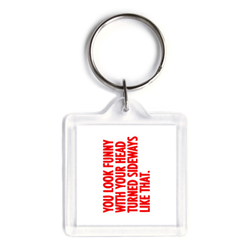 Брелок с принтом  You look funny