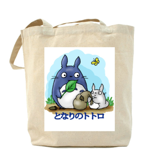 Сумка шоппер с принтом тоторо