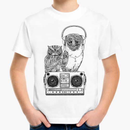 Детская футболка Совы. Совушки. Owl. Owls.