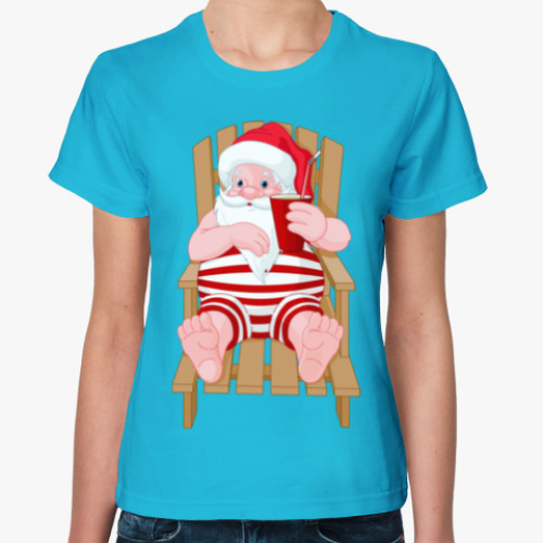 Женская футболка Party Santa