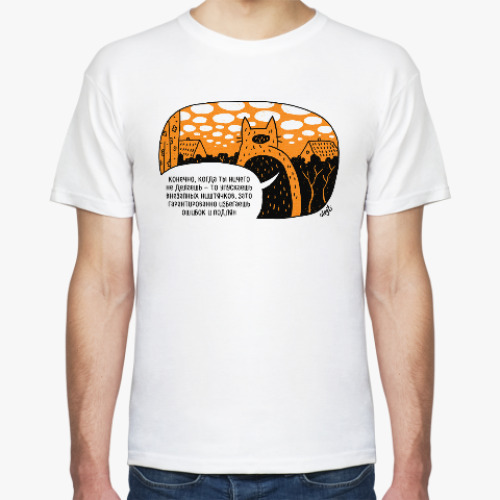 Футболка с принтом монокомикс