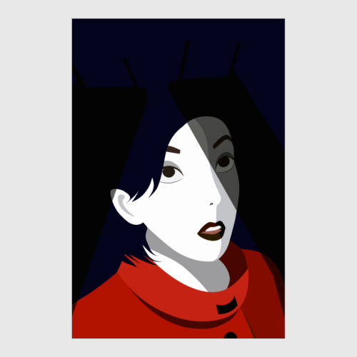 Постер с принтом Девушка из Питера