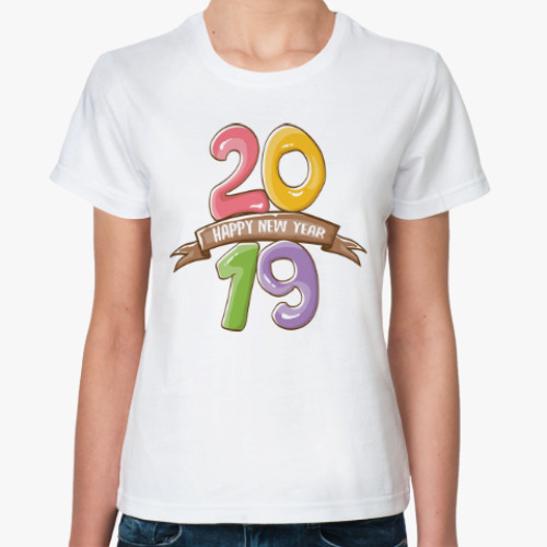 Классическая футболка Год желтой свиньи 2019