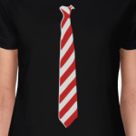 Галстук в косую полоску.