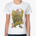 Классическая женская футболка  Lizard!!!