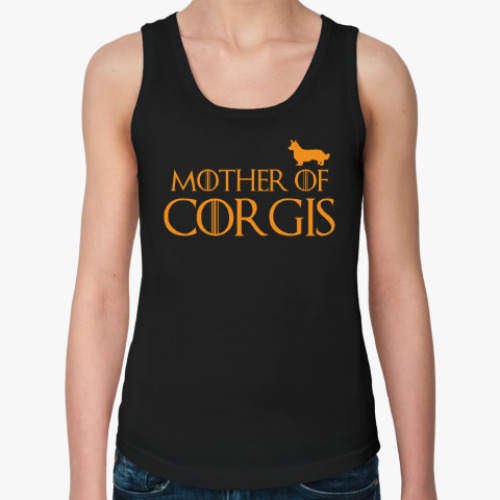 Женская майка Mother of corgis