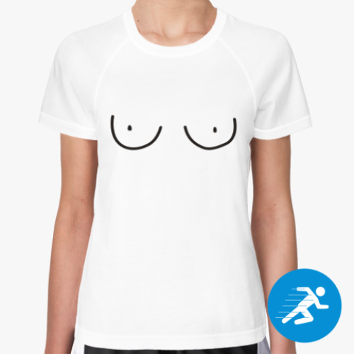 Женская спортивная футболка Boobs