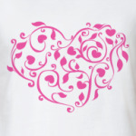 Розовое сердце