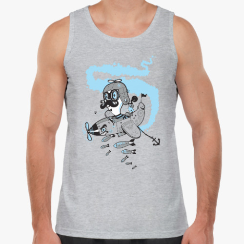 Майка с принтом Crazy pilot