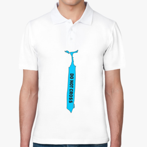 Рубашка поло с принтом 'Do Not Cross' (Dexter)