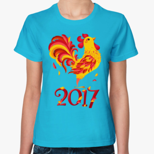 Женская футболка с принтом Год Огненного Петуха