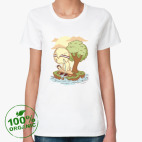 Женская футболка органик