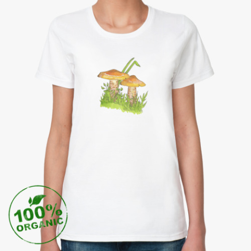 Женская футболка из органик-хлопка Грибная история