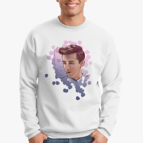 Свитшот с принтом Troye Sivan from My happy little pill