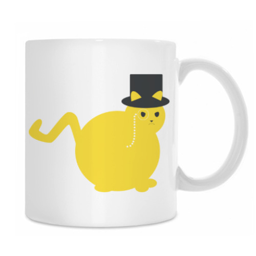 Кружка с принтом Кот лимон