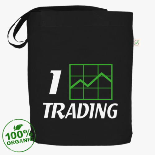 Сумка шоппер с принтом Крутой брокер !