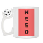 Кружка с футбольным мячиком