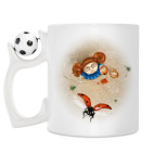 Кружка с футбольным мячиком