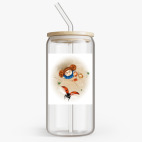 Банка с бамбуковой крышкой