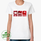 Женская футболка органик