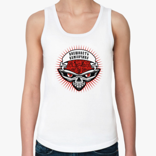 Женская майка с принтом Бабочка