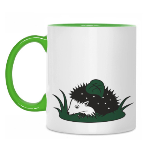 Кружка с принтом  Ежик