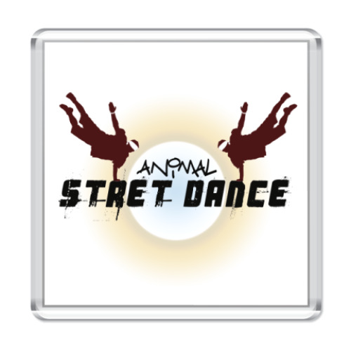Магнит с принтом sreert dance