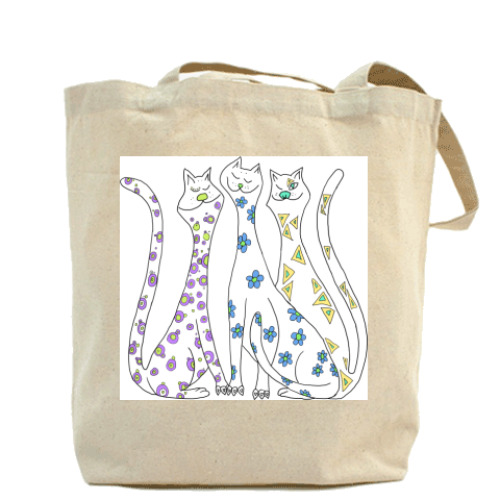 Сумка шоппер Коты