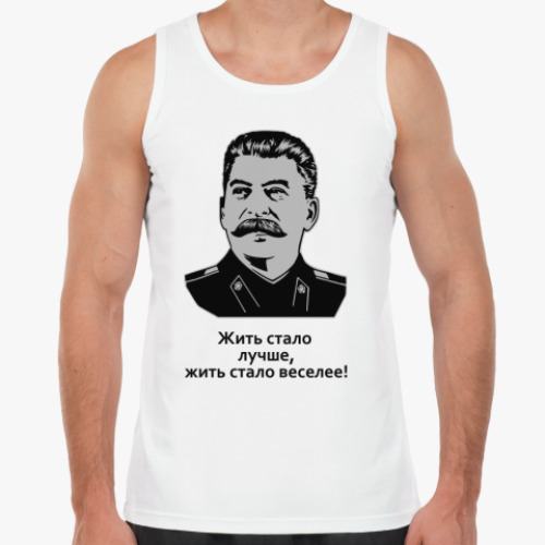 Майка с принтом Сталин